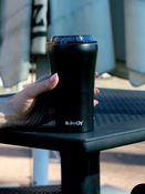 Dr.Bacty Apollo 360 ml, czarny mat - termiczny, wielorazowy kubek do kawy na wynos.