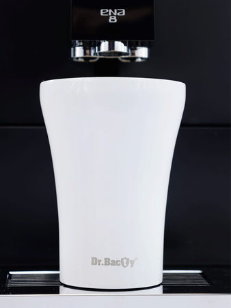 Coffee thermal mug with ceramic coating Dr. Bacty Apollo 227 ml - white - Display Product