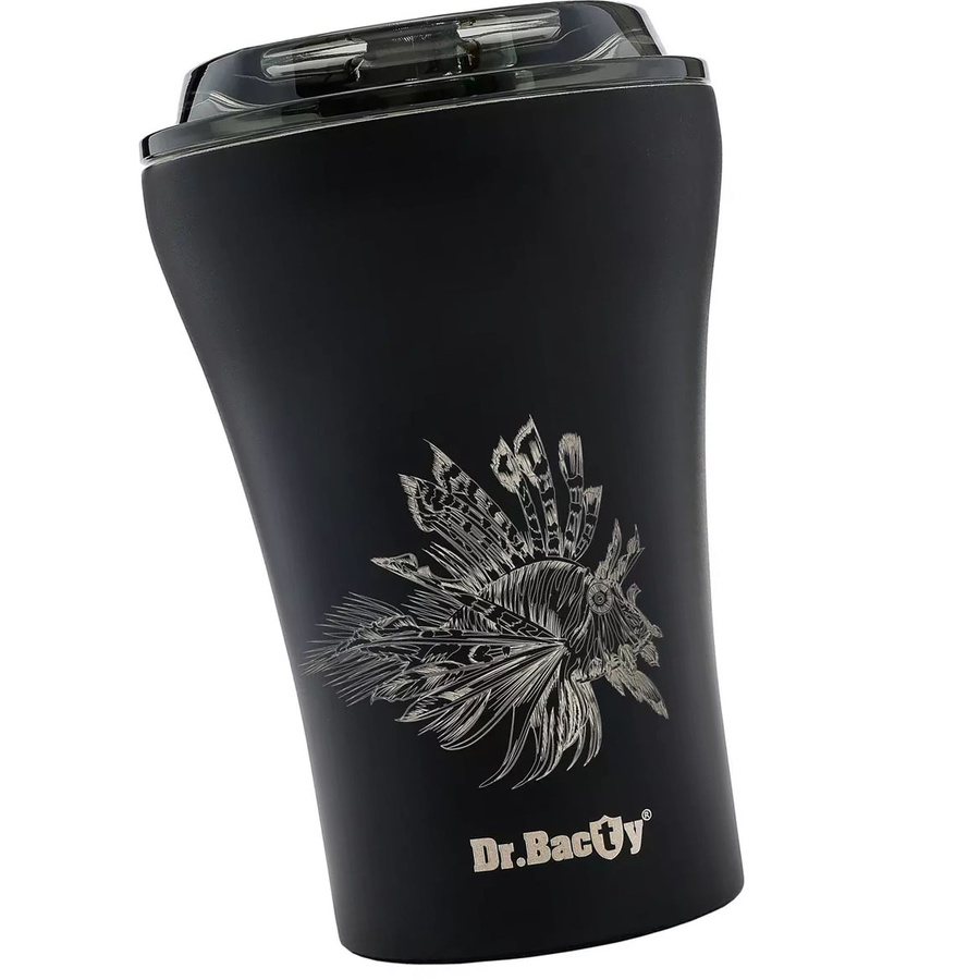 Kubek na kawę termiczny Dr.Bacty Apollo 227 ml - Morski - czarny