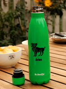 Steel thermal bottle Dr. Bacty Iris - white