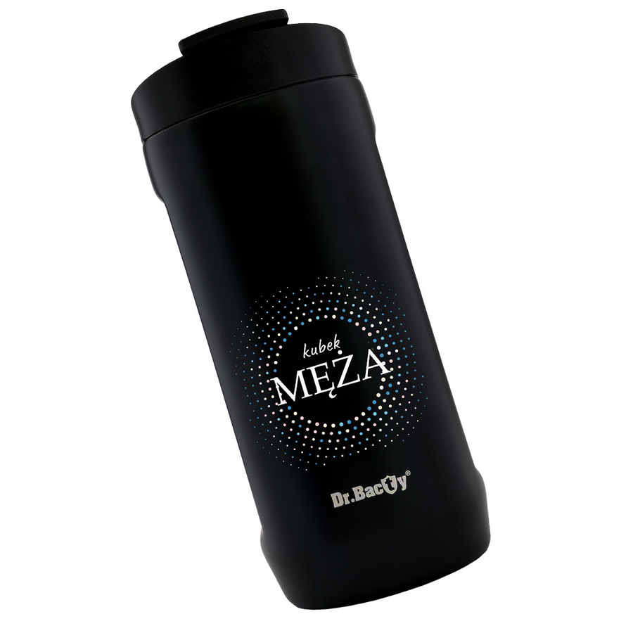 Kubek na napoje Dr.Bacty Notus 360 ml - Dla męża - czarny