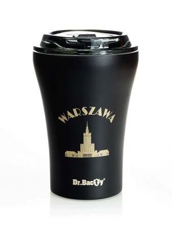 Kubek termiczny do kawy z powłoką ceramiczną Dr.Bacty Apollo 227 ml - czarny - Warszawa
