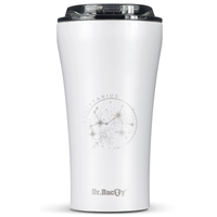 Kubek termiczny na kawę Dr.Bacty Apollo 2.0 - "Strzelec" - 360  ml - Glossy White