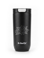 Kubek termiczny Dr.Bacty Atlas 540 ml - Super Mama – Czarny