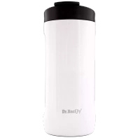 Kubek termiczny na kawę 2w1 Dr.Bacty Notus 360 ml -  biały