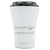 Kubek termiczny do kawy z powłoką ceramiczną Dr.Bacty Apollo 227 ml - biały - Pięciolinia