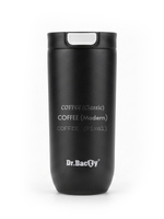 Kubek termiczny z grawerem Dr.Bacty Atlas 540 ml -  czarny
