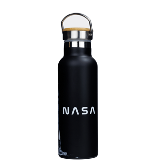 Butelka termiczna stalowa Dr.Bacty Iris 500 ml - Czarna - NASA