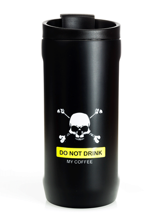 Kubek do samochodu Dr.Bacty Notus 360 ml - Do not drink my Coffe - czarny