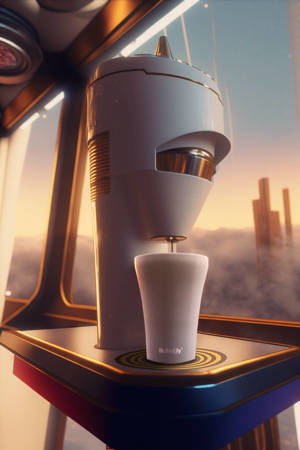 Kubek termiczny do kawy Dr.Bacty Apollo - 227 ml - biały