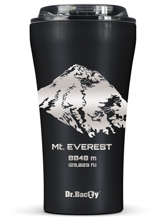 Kubek termiczny na kawę Dr.Bacty Apollo 2.0 - 360 ml - Mt. Everest - Black Matt