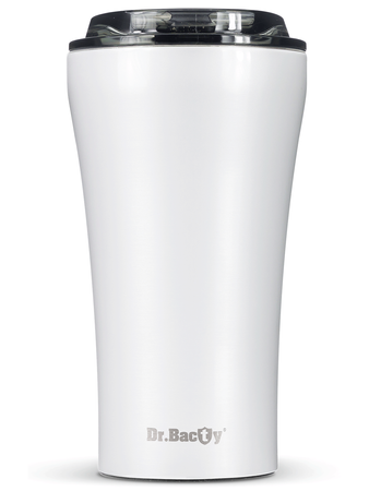 Kubek termiczny na kawę Dr.Bacty Apollo 2.0 - "Baran" - 360  ml - Glossy White