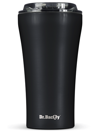 Kubek termiczny na kawę Dr.Bacty Apollo 2.0 - Oda do młodości - 360 ml - Black Matt