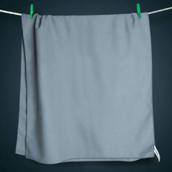 Ręcznik szybkoschnący do rąk dwustronny Dr.Bacty - Basic Grey - M 43x90