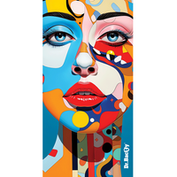 Ręcznik szybkoschnący dwustronny Dr.Bacty XL 70x140 – Art woman